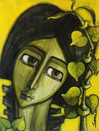 Shazia Salman, 18 x 24 Inch, Acrylics on Canvas, Figurative Painting, AC-SAZ-050